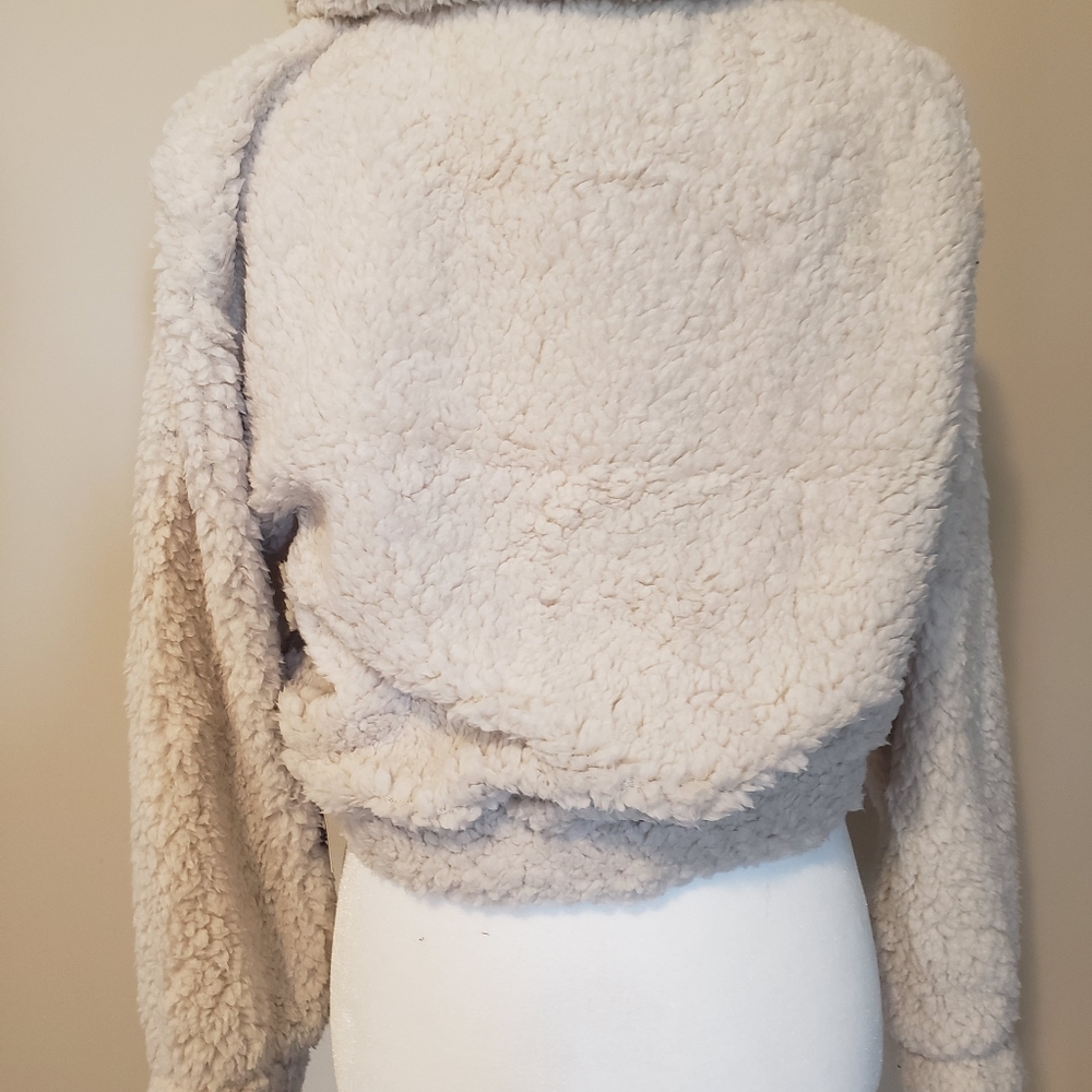 Teddy Bear Jacket: Vanilla BOUTIQUE SALE - Picture 2 of 3